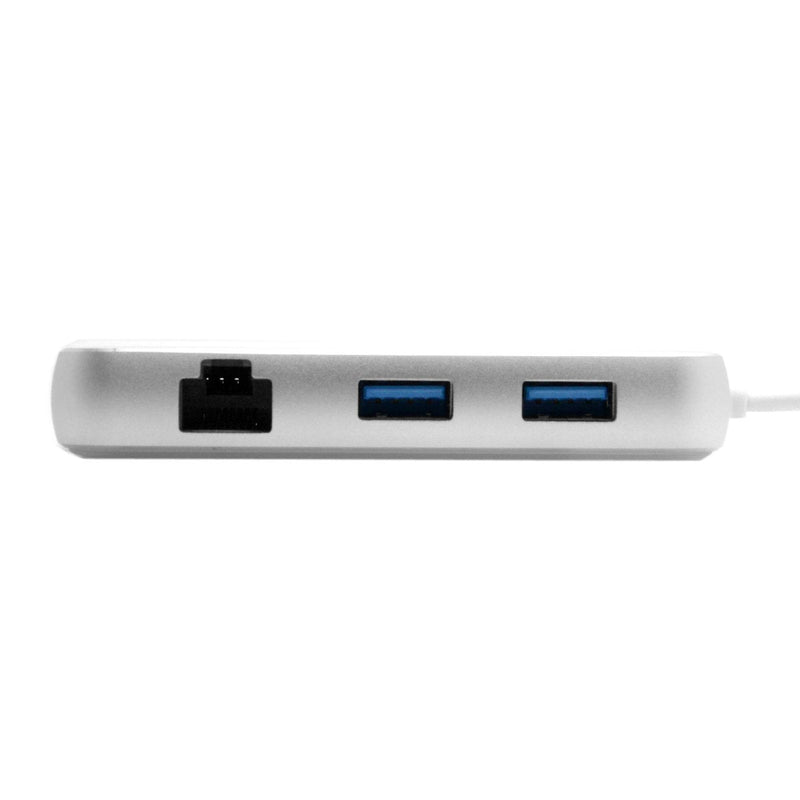 [Australia - AusPower] - Xiwai USB-C USB 3.1 Type C to HDMI & VGA & USB HUB OTG & Ethnernet & Charge Dock Adapter for Laptop (White) WHITE 