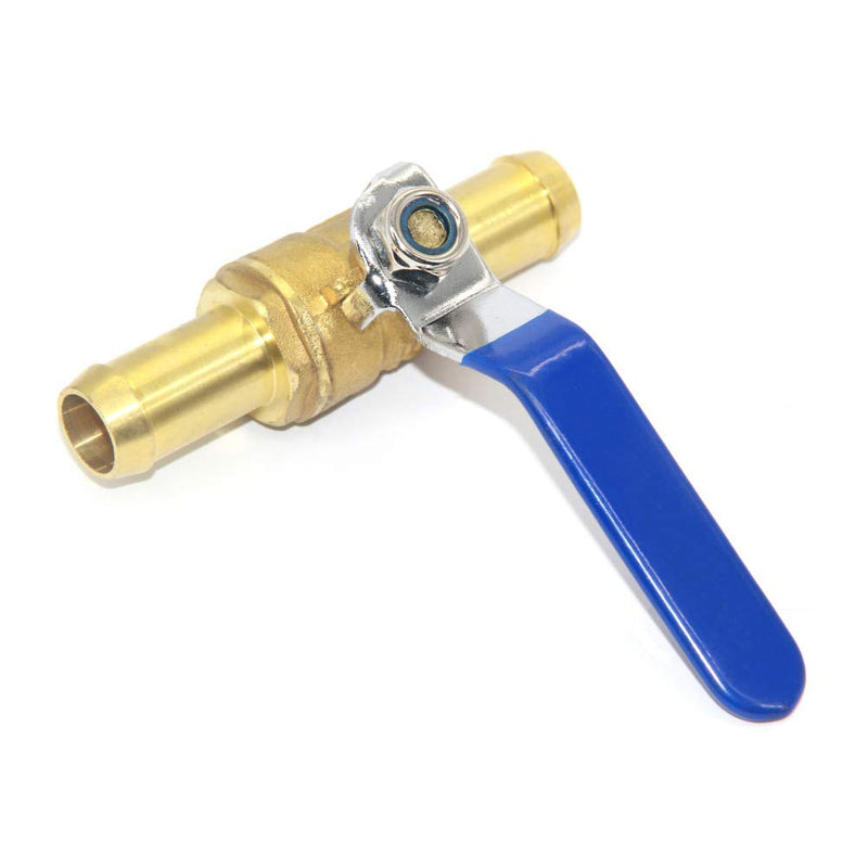 [Australia - AusPower] - Joywayus 3/4" Hose Barb Inline Brass Shutoff Ball Valve Water Oil Air Gas Fuel Line Pipe Fittings 3/4"-1PCS 