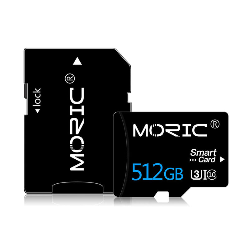 [Australia - AusPower] - 512GB Memory Card Class 10 Card Micro SD Card Compatible Computer Camera and Smartphone,TF Memory Card with a SD Card Adapter(512GB) 