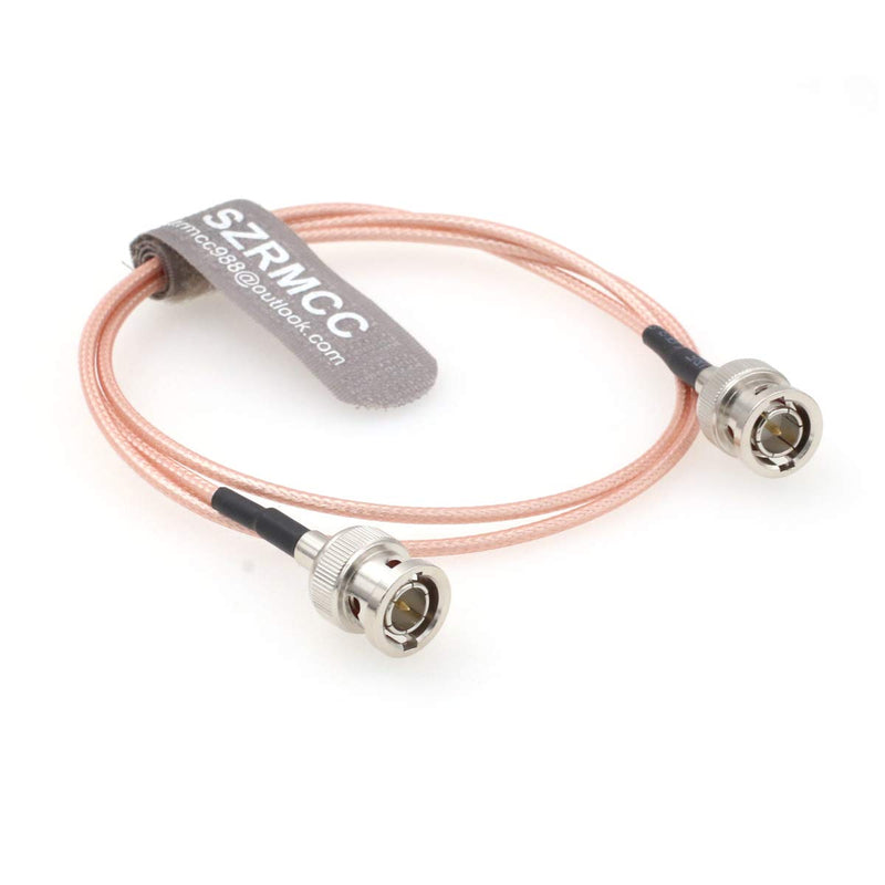 [Australia - AusPower] - SZRMCC BNC Male to BNC Male 75ohm HD-SDI 3G RG179 Video Coaxial Cable for ARRI RED Blackmagic Cameras Atomos SmallHD Monitor (80cm) 80cm Straight to Straight 