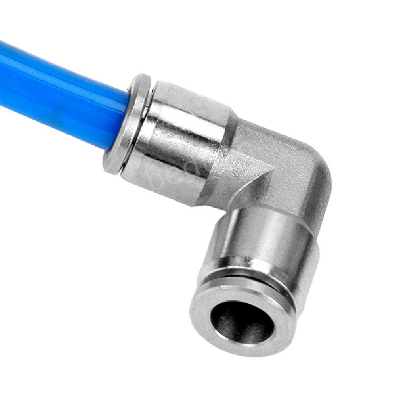 [Australia - AusPower] - Beduan Push to Connect Fitting Elbow, 1/4" Tube OD 304 Stainless Steel 90 Degree Quick Connect Adapter Union Splicer Joiner Mender 1/4 " 