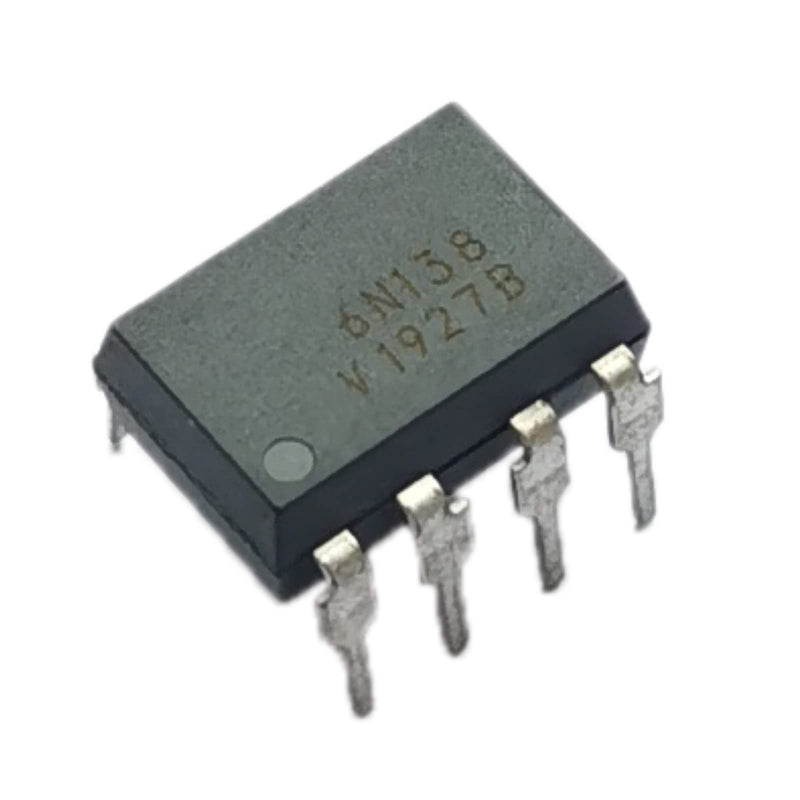 [Australia - AusPower] - Bridgold 10pcs 6N138 138 6N High Speed Optocoupler, 100 kBd, Low Input Current, Photodiode Darlington Output，8-Pin. 