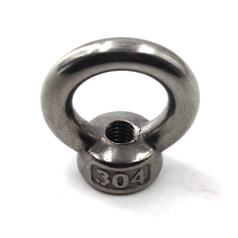 [Australia - AusPower] - M10 Ring Shape Lifting Eye Nut 304 Stainless Steel Threaded Nut Fastener-4 Pack M10 