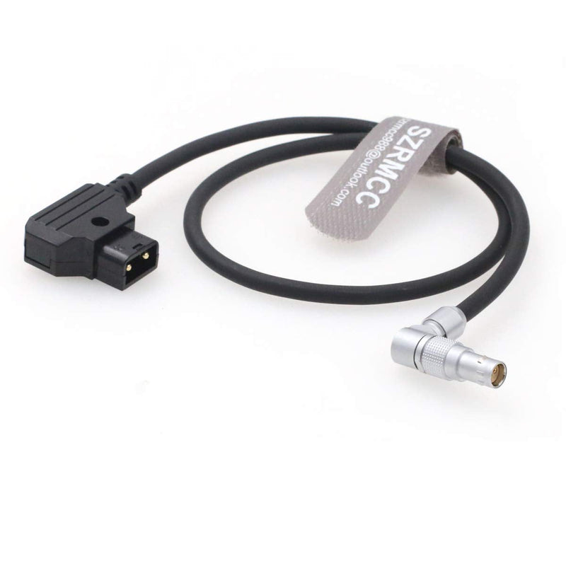 [Australia - AusPower] - SZRMCC D-tap to Rotatable Right Angle 2 Pin Female Power Cable for RED Komodo Cinema Camera 19.7inches Right Angle 2Pin 50cm 