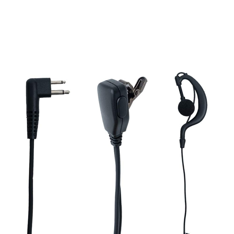 [Australia - AusPower] - Klykon CLS 1410 Earpiece,G Shape Earpiece Headset with Mic Ptt Compatible with Motorola Cls1110 Cp200 Cls1410 Cp185 Cp200d Rdm2070d Walkie Talkie 2 Way Radio 2 Pin 