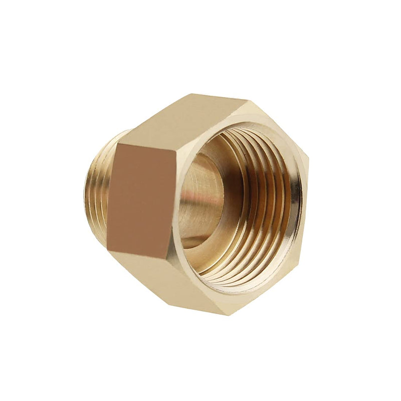 [Australia - AusPower] - Brass Pipe Fittings,Valve Pipe Adapter NPT, 3/4 Inch Male To 1 Inch Female Pipe (2-Pack) A roll of plumbers tape DN20 To DN25 3/4"Male to 1"Female 