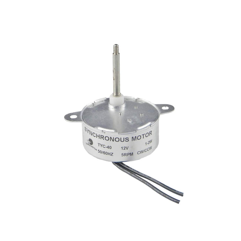 [Australia - AusPower] - CHANCS Synchronous Motor TYC-40 AC 12V 5RPM Shaft Length 4.6cm for Fiber Optic Christmas Ornament (2PCS) 2PCS 
