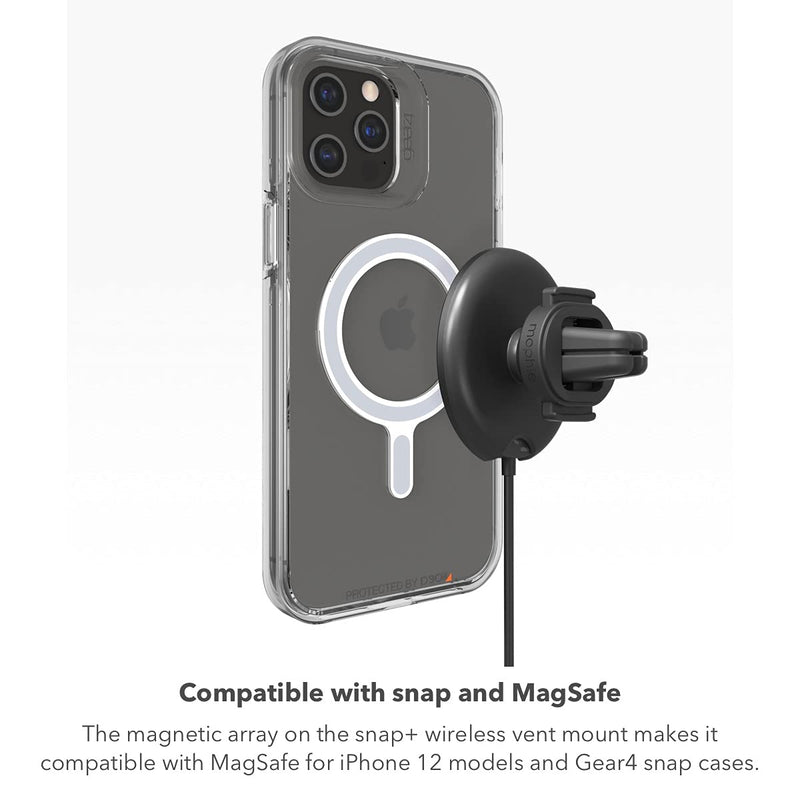 [Australia - AusPower] - mophie snap+ wireless vent mount - Magnetic, universal wireless charging car mount compatible with snap and MagSafe 