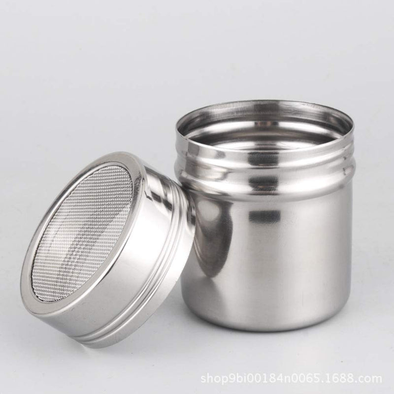 [Australia - AusPower] - Set of 3Pcs Powder Sugar Shaker with Lid,Stainless Steel Fine Mesh Shaker, for Sifter Cocoa,Cinnamon Powder,Icing Sugar,Chocolate Coffee (Small) 3 Small 