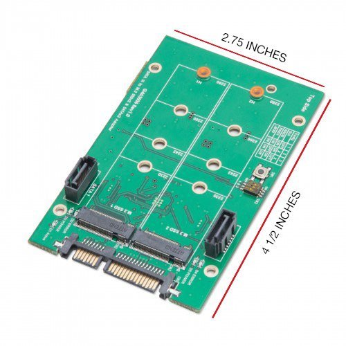 [Australia - AusPower] - Syba SY-ADA40102 3.5" SATAIII to M.2 SSD RAID Adapter Green M.2 RAID + SATA 