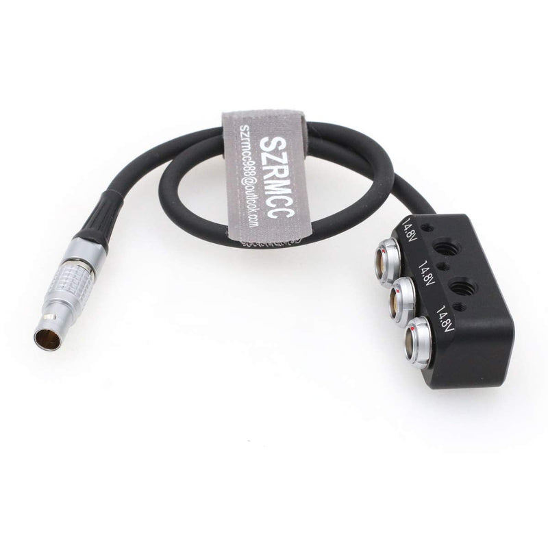 [Australia - AusPower] - SZRMCC Steadicam Zephyr 3 Pin 12V to 3 Way 2 pin Female Power Splitter for ARRI RED Sony Canon Camera Power Extension kit 