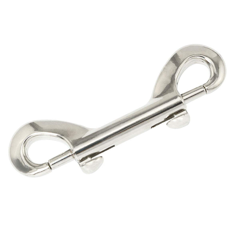 [Australia - AusPower] - ZRM&E 2pcs Bolt Snaps Double Ended Hook Zinc Alloy Trigger Chain Metal Clips Key Holder 3.5" for Diving Pet Dog Luggage Horse Tack Outdoor Rock Climbing 