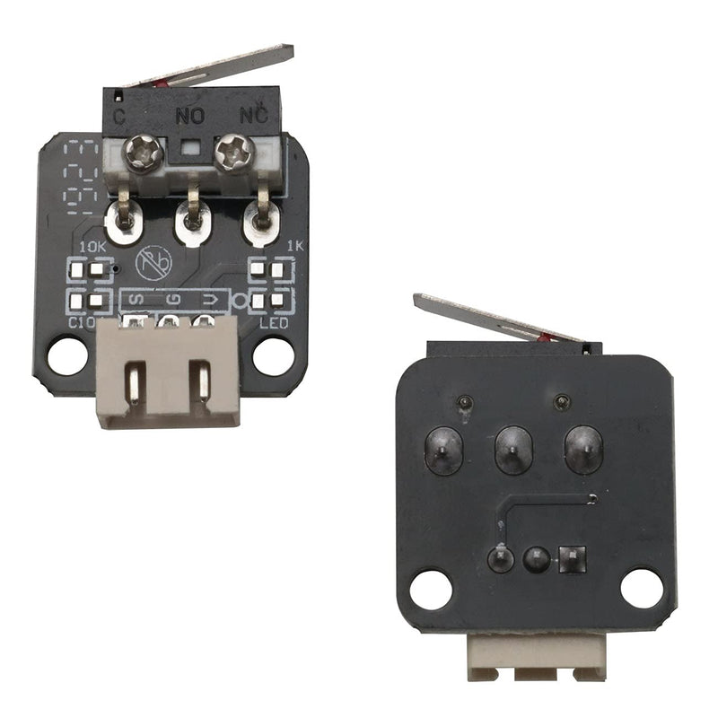 [Australia - AusPower] - WELWIK 2PCS X/Y/Z Axis End Stop Limit Switch, 3D Printer End Stop Switch 3Pin N/O N/C Control Limit Switch for Ender-3, Ender-3 Pro, CR-10, 10S, S4, S5 