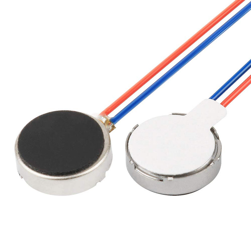 [Australia - AusPower] - tatoko DC 3V 12000RPM Two Wired 10mm x 3mm Coin Cell Phone Vibration Motor for Cell Phone Electronic Device Repair Single Board Computers Project Classroom Project Bristle Bots Cable 6pcs 