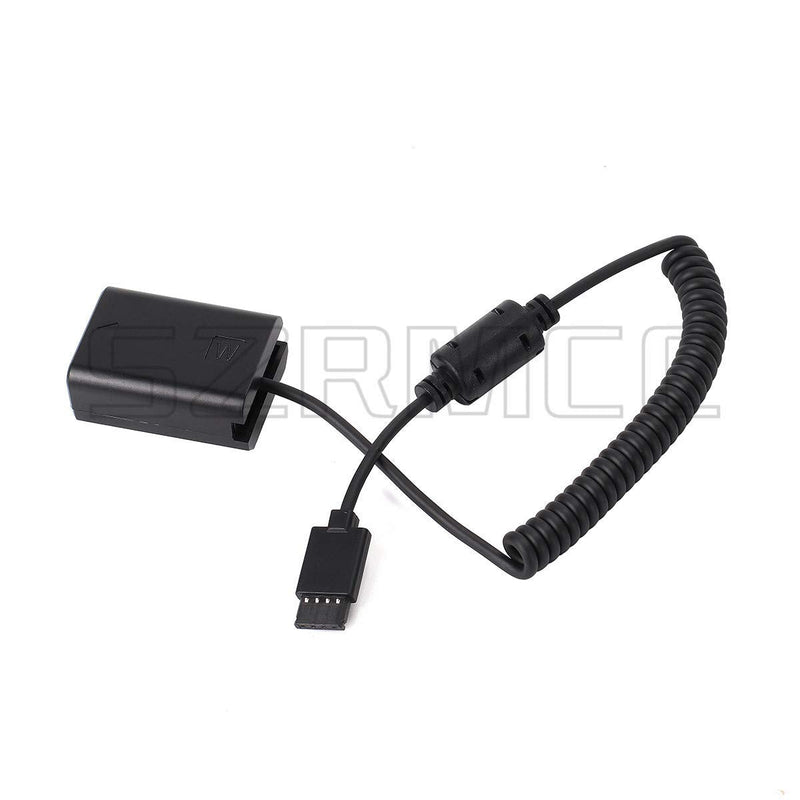 [Australia - AusPower] - SZRMCC Battery Adapter Cable for DJI Ronin-S Gimbal DC 12V Outport to NP-FW50 DC Coupler Dummy Battery for Sony A7 A7S A7R A7S2 Camera 
