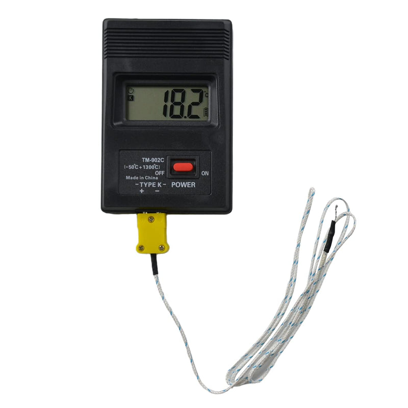 [Australia - AusPower] - Mengshen Digital Temperature Meter(-50 to 1300 °C), K Type Thermometer + Probe, TH07 