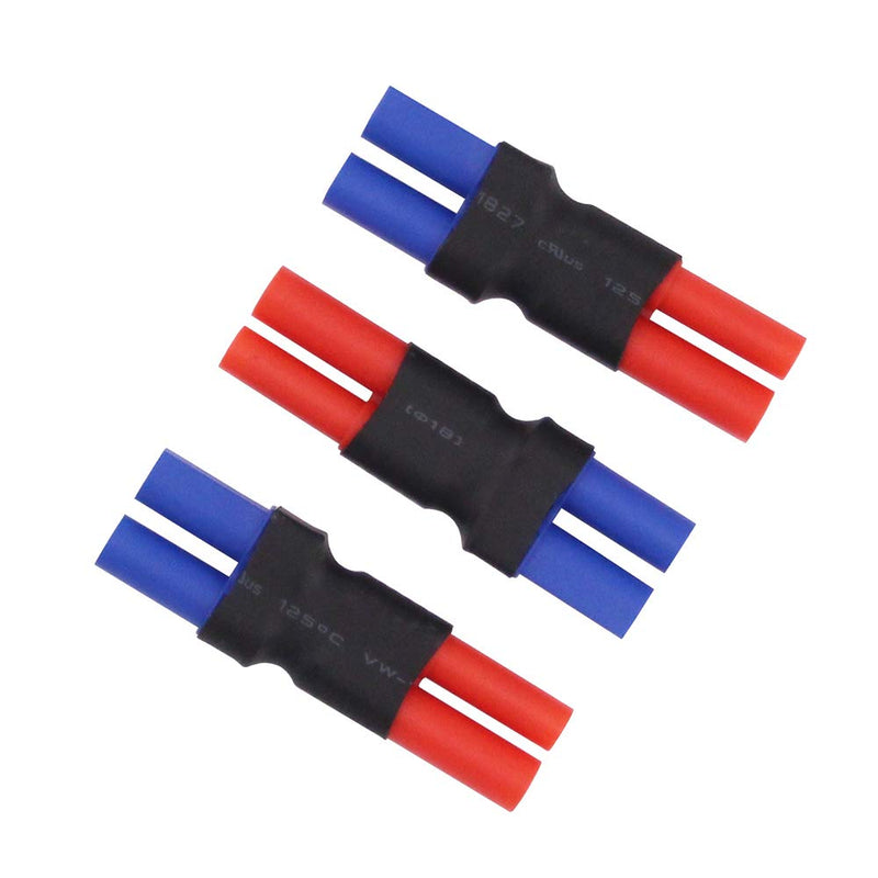 [Australia - AusPower] - BDHI 3pcs No Wires Adapters: EC5 Female to HXT 4mm with Housing Connector Adapter(B149-3) 