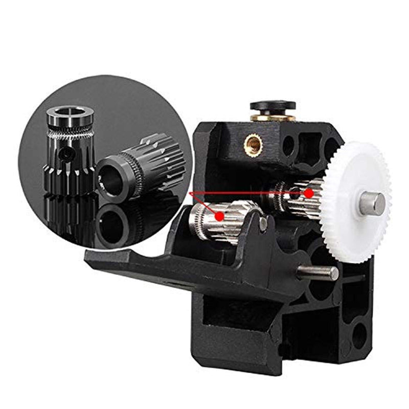 [Australia - AusPower] - 3Dman Dual Drive Bowden Extruder Universal Geared Extruders for CR 10, Ender 3 Series, Wanhao D9, Anet E10, Geeetech A10 and Other DIY 3D Printers Black 