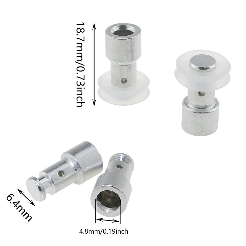 [Australia - AusPower] - DGZZI 6PCS Replacement Float Valve Universal Replacement Float for Pressure Cookers Electric Pressure Cooker Float Valve Kit Float Stem and Rubber Cushion Fits Most Models of Power Pressure Cooker 
