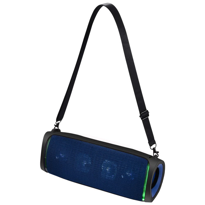 [Australia - AusPower] - Ferbao Silicone Case for Sony SRS-XB43 Speaker Protective Cover Bag with Shoulder Strap and Carabiner (Black) Black 