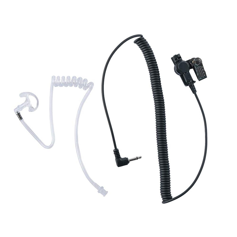 [Australia - AusPower] - Klykon Police Earpiece 3.5 mm 1 pin Listen Only Acoustic Tube Earpiec Surveillance Headset with One Pair Medium Earmolds for 2 Way Radios Speaker Mics 