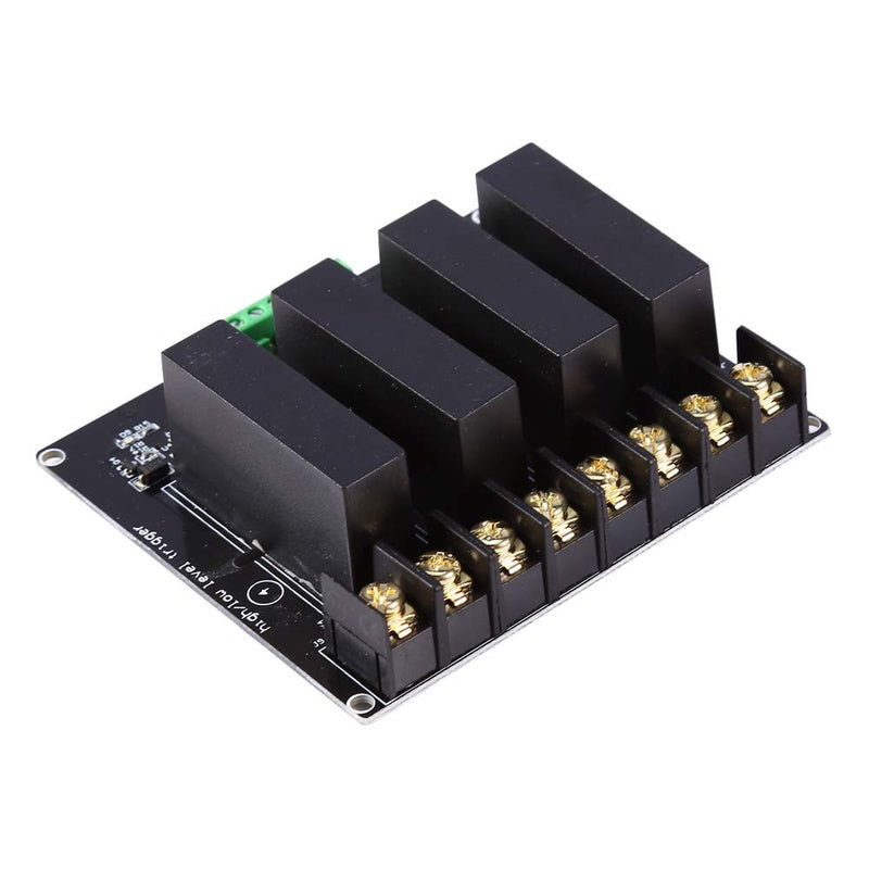 [Australia - AusPower] - 4 Channels Solid State Relay Module High Voltage Level Trigger High Safety Solid State Relay Switch Controller Mini 380V 8A SSR Stable for Industrial Controls 
