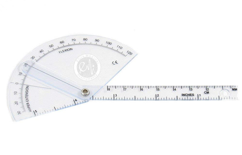 [Australia - AusPower] - Elite Medical Instruments USA The Original 6 Piece Quality Goniometer Set Plus Measuring Tape - 7 Pieces Total EGM-431 