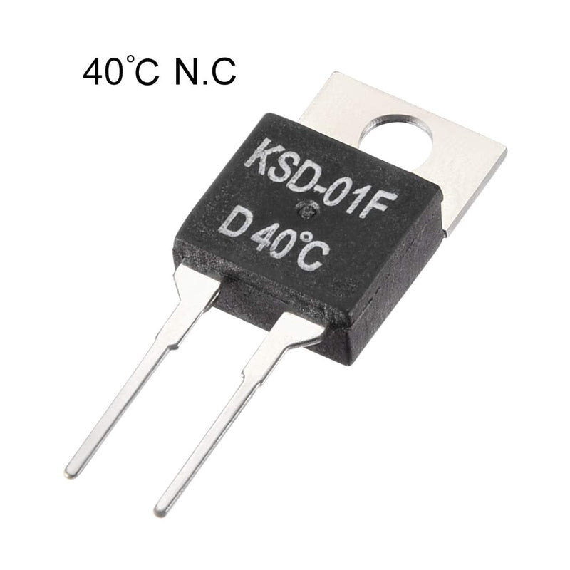 [Australia - AusPower] - uxcell Normally Close Temperature Switch, KSD-01F Thermal Switch Thermostat Temperature Controller 40℃ N.C 5pcs 