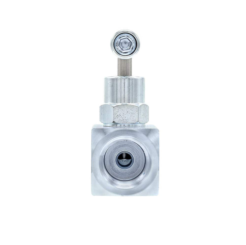 [Australia - AusPower] - PIC Gauge NV-CS-1/2-HS-180-MXF Carbon Steel Straight Needle Valve with Hydraulic Service Seat, 1/2" Male NPT x 1/2" Female NPT Connection Size, 10000 psi Pressure 0.5 Inch M x F 