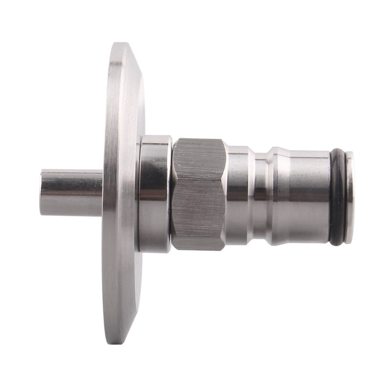 [Australia - AusPower] - DERNORD 1.5 Inch Tri Clamp to Ball Lock Post, SS304 Sanitary Brewer Fitting, 50.5mm OD Ferrule for Conicial Fermenter Pressure Transfer (Liquid) Liquid 