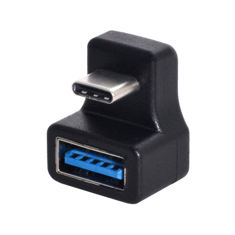 [Australia - AusPower] - Xiwai 180 Degree Up & Down Angled Type-C USB-C OTG to USB 5.0 Female Extension Adapter for Cell Phone & Tablet OTG Adapter Angled 