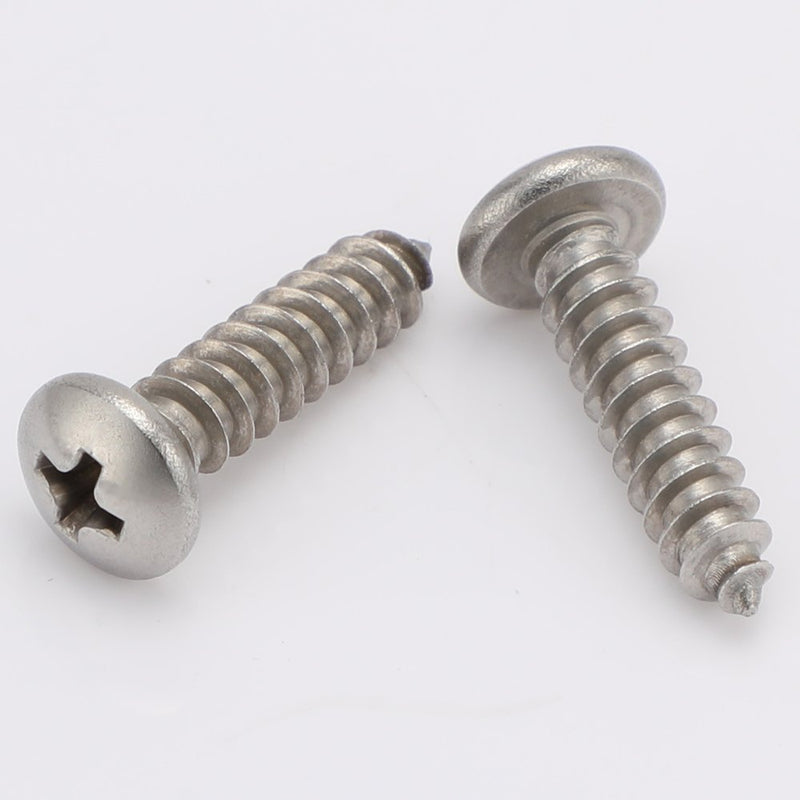 [Australia - AusPower] - #4 x 1/2" Phillips Pan Head Sheet Metal Screws Self Tapping Wood Screws, Stainless Steel 18-8 (304), 100 PCS #4 x 1/2" (100 PCS) 