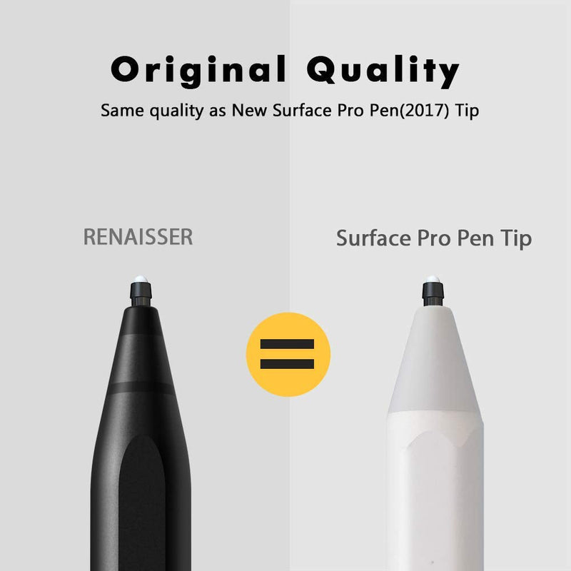 [Australia - AusPower] - RENAISSER Pen Tips for Surface Pen, Made in Japan, Original HB-Type, Compatible with Microsoft Surface Pro 2017 Pen, Surface Pro 4 Pen, Raphael 520/520C/520BT/530, 3 Packs 