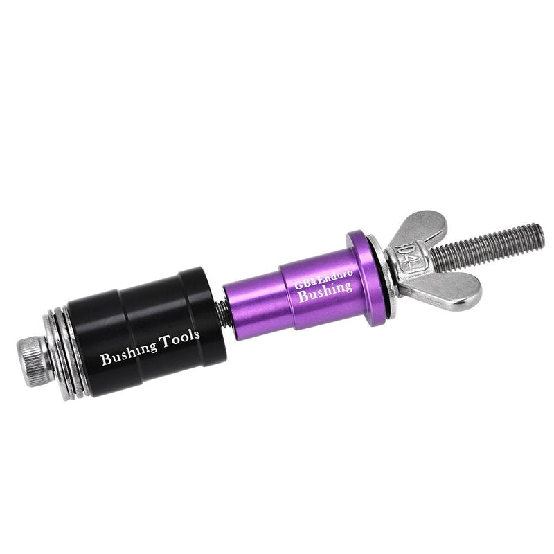 [Australia - AusPower] - Dioche Rear Shock Bushing Tool, Anti-Rust Rear Shock Eyelet Bushing Removal Install Tool with 3 Adapters for Bike Maintenance 