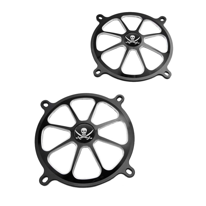 [Australia - AusPower] - GUAIMI Audio Fairing Mount Speaker Grill Cover Compatible with Harley Touring Street Glide FL Trike 1996-2013 (Pirate) 