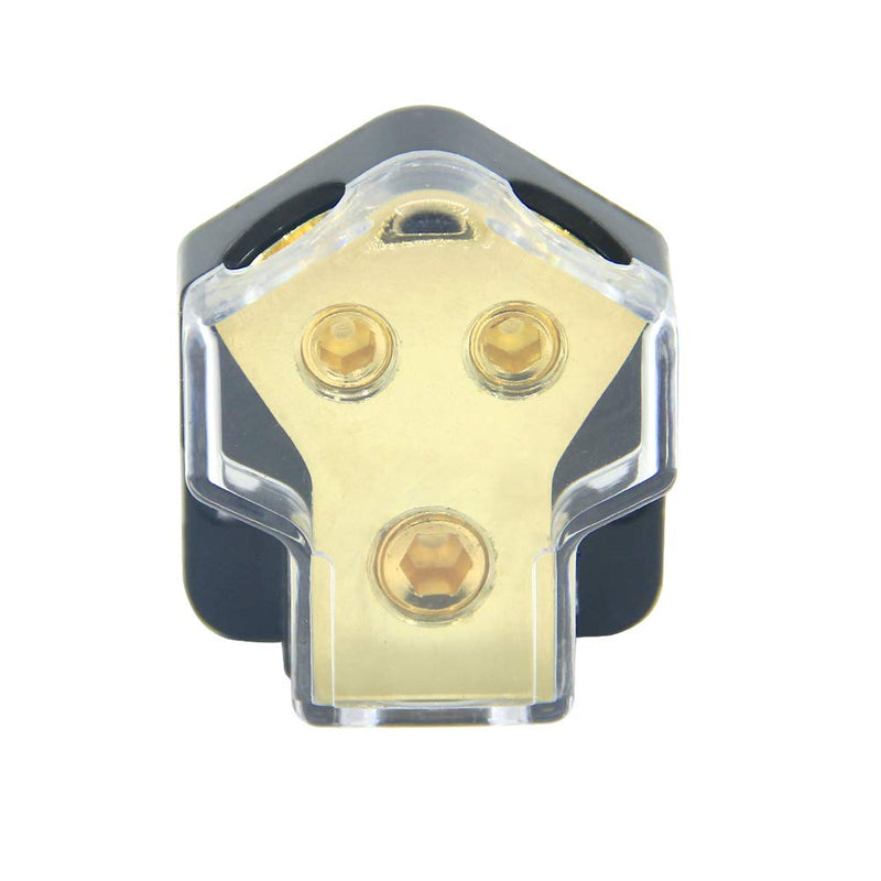 [Australia - AusPower] - ZOOKOTO 0/2/4 Gauge in 4/8/10 Gauge Out Amp Power Distribution Block Car Audio Splitter 2 Way Outputs Power Distributor Block Fuse Holder 
