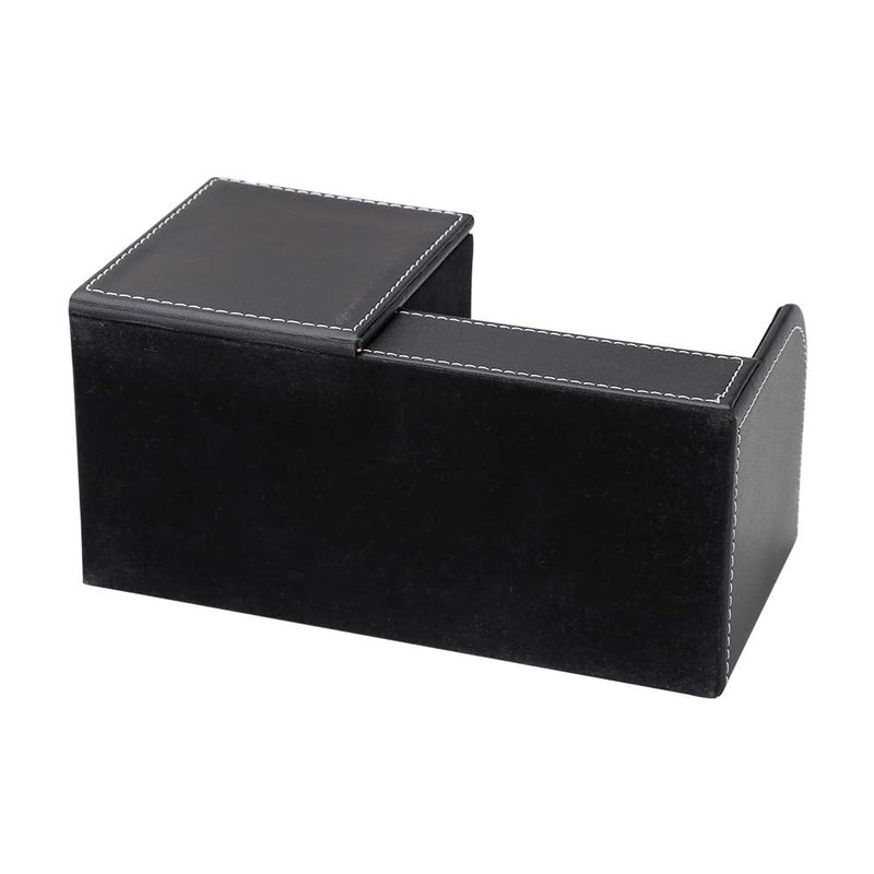 [Australia - AusPower] - GORESE Leather Desk Organizer, Multifunctional Pen Organizer for Home and Office,Pen Holder for Desk, Office Supply Caddy for Scissors, Note,Clips and Stapler(Black-1918) 