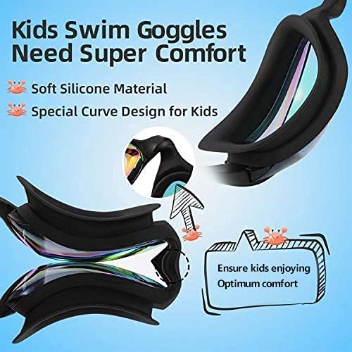 [Australia - AusPower] - Aegend Kids Swim Goggles, Pack of 2 Swimming Goggles for Children Boys & Girls Age 3-9 
