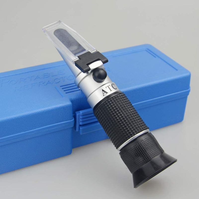 [Australia - AusPower] - Honey Refractometer for Honey Moisture, Brix and Baume, 3-in-1 Uses, 58-90% Brix Scale Range Honey Moisture Tester, with ATC, Ideal for Honey, Maple Syrup, and Molasses, Bee Keeping Supplies 