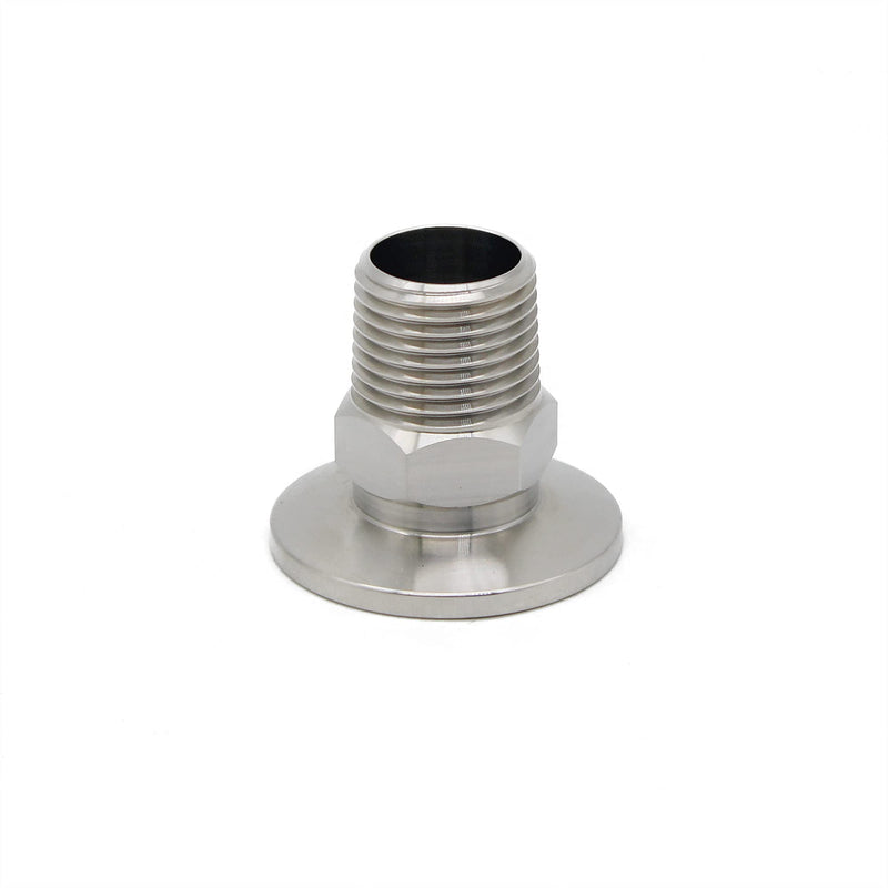 [Australia - AusPower] - QMINOX SS304 KF25 NPT Male Adaptor thread 1/2" NW25 KF Male coupling ISO-KF25 X NPT 1/2" KF25×1/2" 
