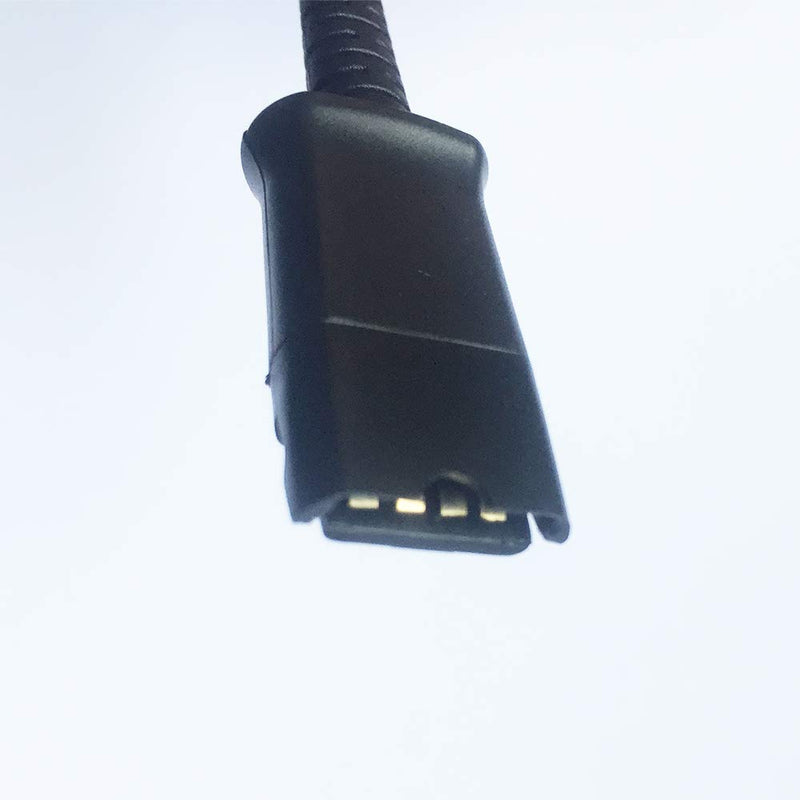 [Australia - AusPower] - New RJ9 to QD Adapter Cable RJ-9 Quick Disconnect Cable Coil Cord Compatible with Plantronics M12 QD Headsets Connects to Cisco Models 7940 7941 7942 7945 7960 7961 7962 7965 7970 7975 