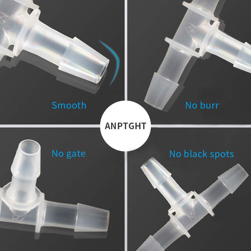 [Australia - AusPower] - ANPTGHT 3/4" Tee Fitting Equal Barb 3 Way Hose Barb Fitting Splicer Joint Mender Adapter Union Fitting for Fuel Gas Liquid Air (Pack of 5) 3/4 inch 