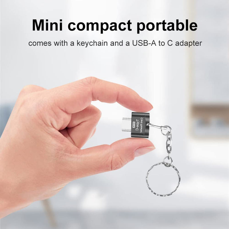 [Australia - AusPower] - Micro SD Card Reader, BorlterClamp USB C TF Card Reader, USB C to Micro SD Memory Card Reader with USB C to USB Adapter, Compatible with MacBook, Laptops, Galaxy Phones and More 