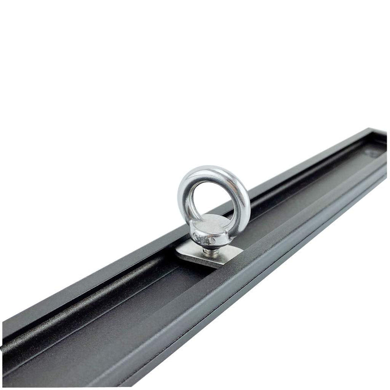 [Australia - AusPower] - VTurboWay 8 Pack Full 316 SS, Track Mount Tie Down Eyelet, Hold Bungee Cord or Ropes Up to 0.6", Marine Hardware 