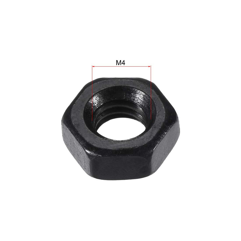 [Australia - AusPower] - Uxcell a16033100ux0565 M4 Carbon Steel Grade 8 Hexagon Hex Nut Black (Pack of 100) 