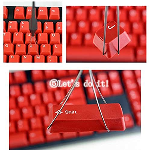 [Australia - AusPower] - Akwox Keycap Puller Cleaning Tool + Rubber O-Ring Sound Dampeners, 2 PCS Keycap Puller, 2 Cleaning Brush & 140 PCS Rubber O-Ring for Mechnial Keyboard Cherry MX Key Switch 