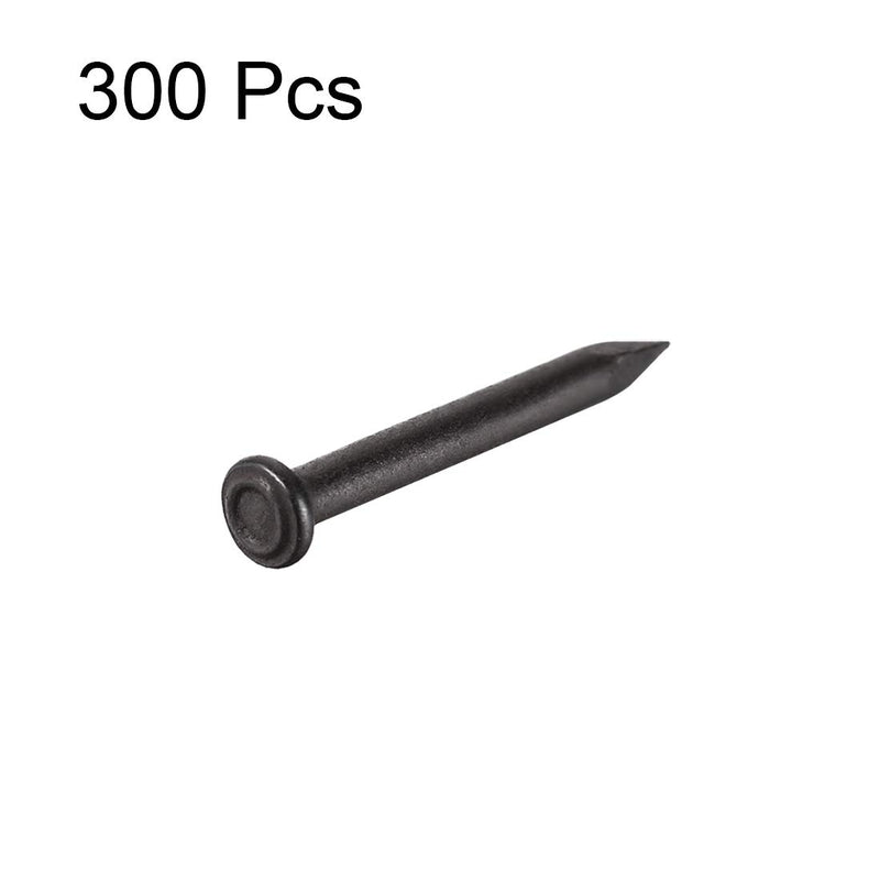 [Australia - AusPower] - uxcell Hardware Nails Carbon Steel Point Tip Wall Cement Nail 20mm(0.8") 2mm Rod Dia Black 300pcs 