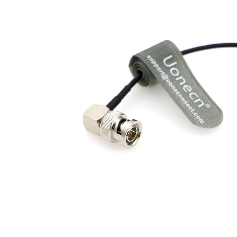 [Australia - AusPower] - Uonecn BNC Female Straight to BNC Male Right Angle SDI Cable for Camera 50 ohm 