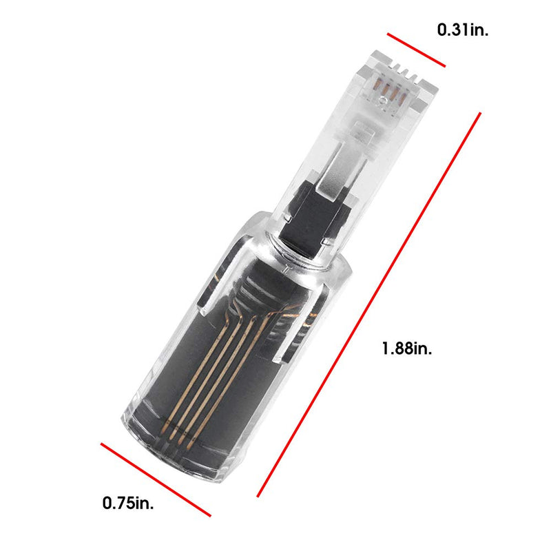 [Australia - AusPower] - Power Gear Telephone Cord Detangler, Tangle-Free 360 Degree Rotation, Plug into Landline Phone Handset, For Use in Home or Office, All Brands, Black, 27637 1 Pack 