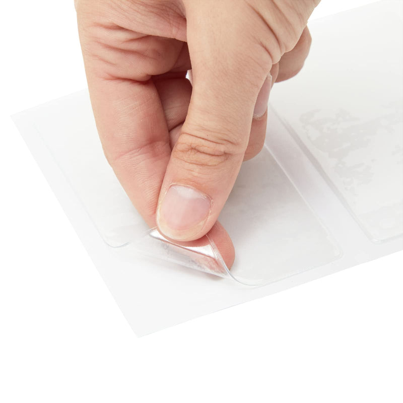 [Australia - AusPower] - Juvale Clear Adhesive Pockets Holder for Label & Business Card (2.3 x 3.7 in, 100 Pack) 